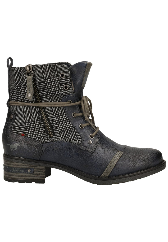 Mustang Stiefelette Lederimitat/Textil Navy