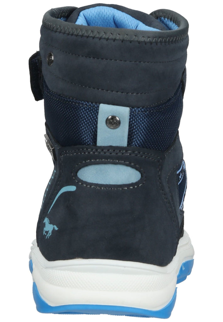 Mustang Stiefelette Lederimitat/Textil Navy Warmfutter