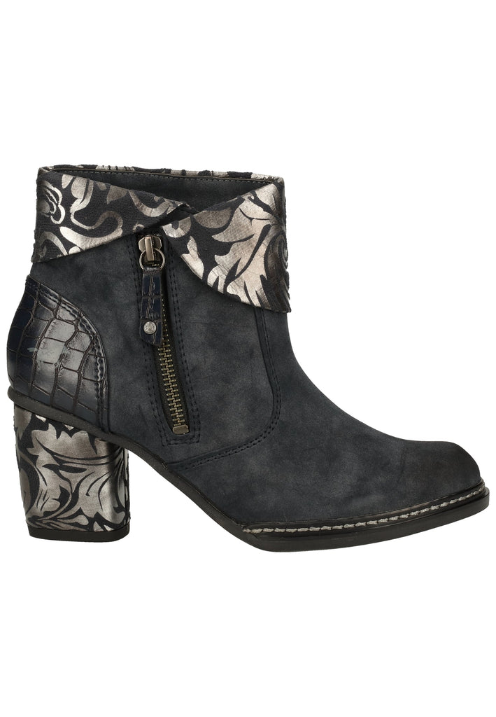 Mustang Stiefelette Lederimitat/Textil Navy Warmfutter