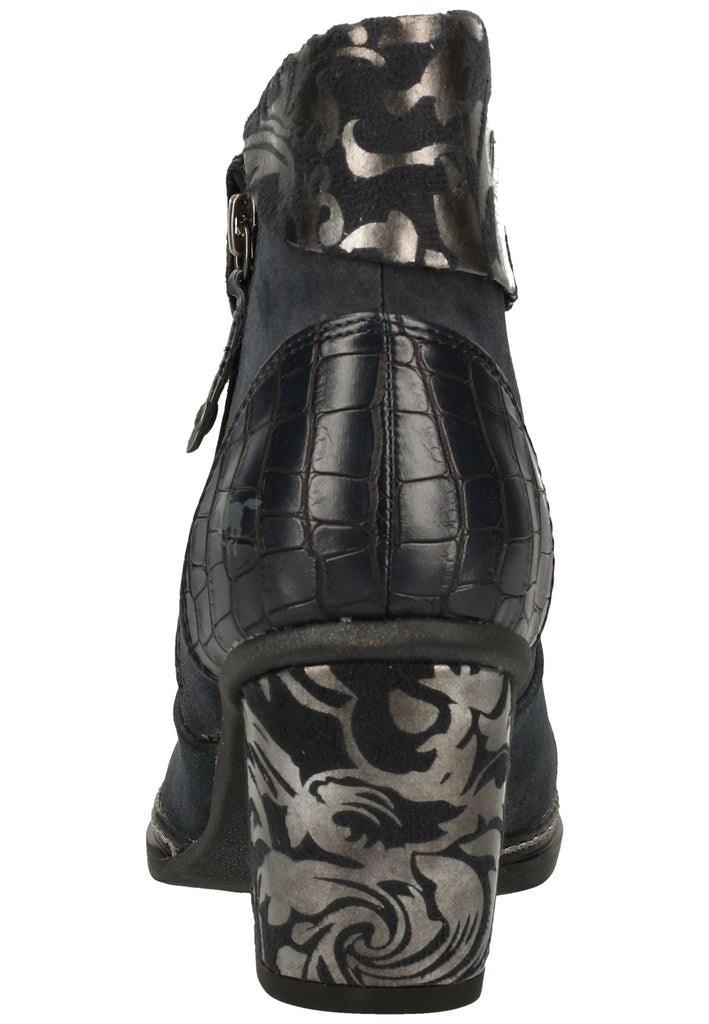 Mustang Stiefelette Lederimitat/Textil Navy Warmfutter