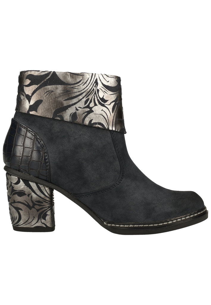 Mustang Stiefelette Lederimitat/Textil Navy Warmfutter