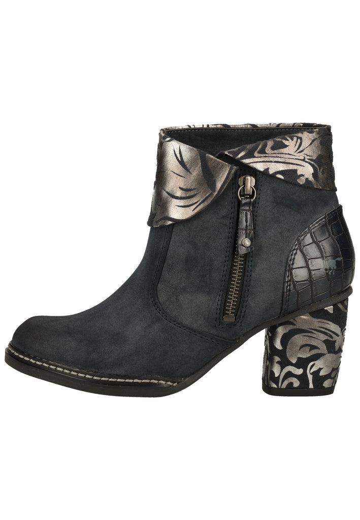 Mustang Stiefelette Lederimitat/Textil Navy Warmfutter