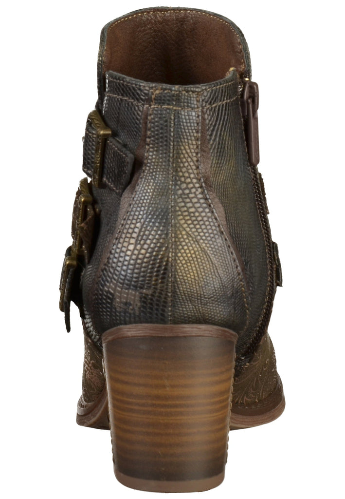 Mustang Stiefelette Lederimitat/Textil Oliv