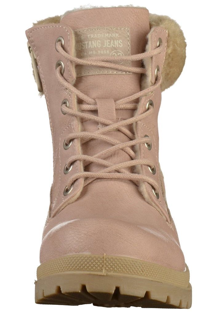 Mustang Stiefelette Lederimitat/Textil Rosa