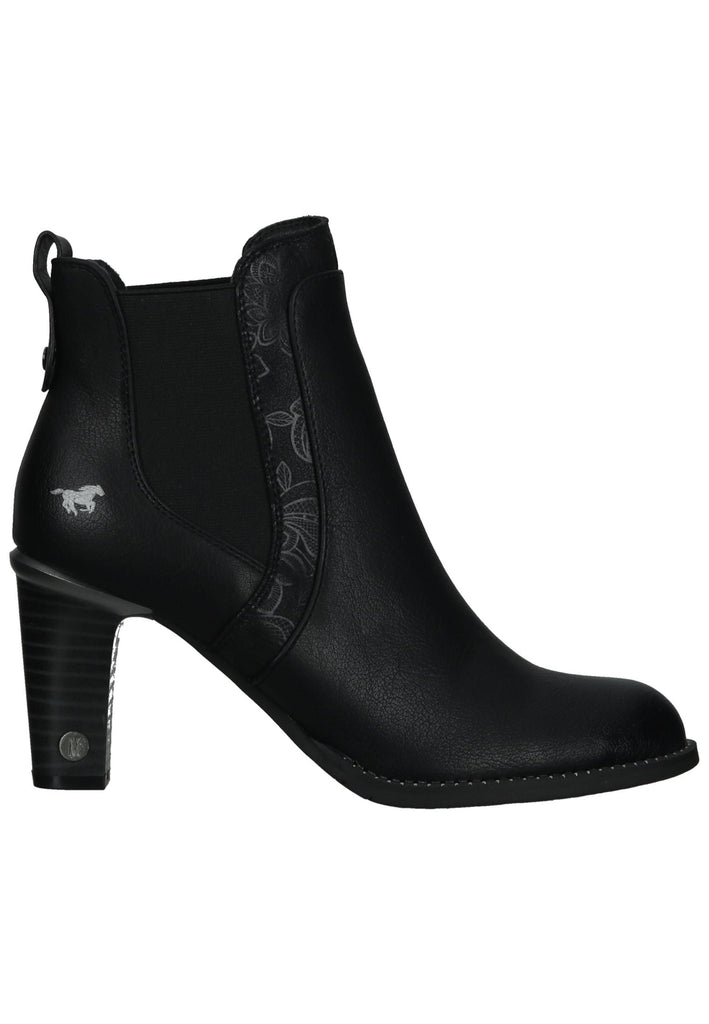 Mustang Stiefelette Lederimitat/Textil Schwarz