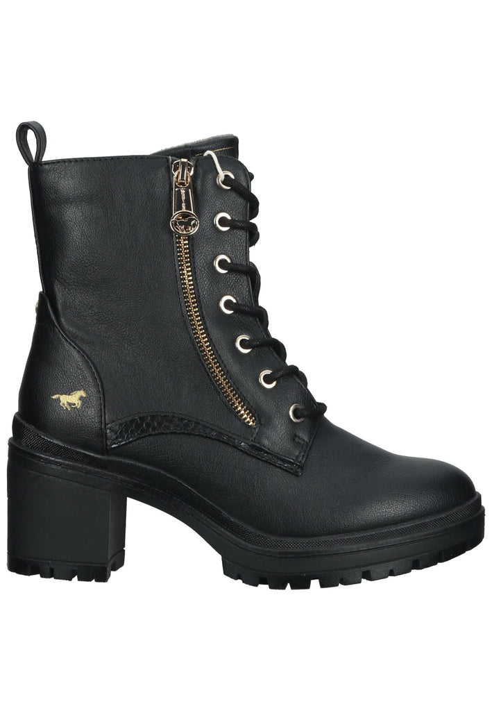 Mustang Stiefelette Lederimitat/Textil Schwarz