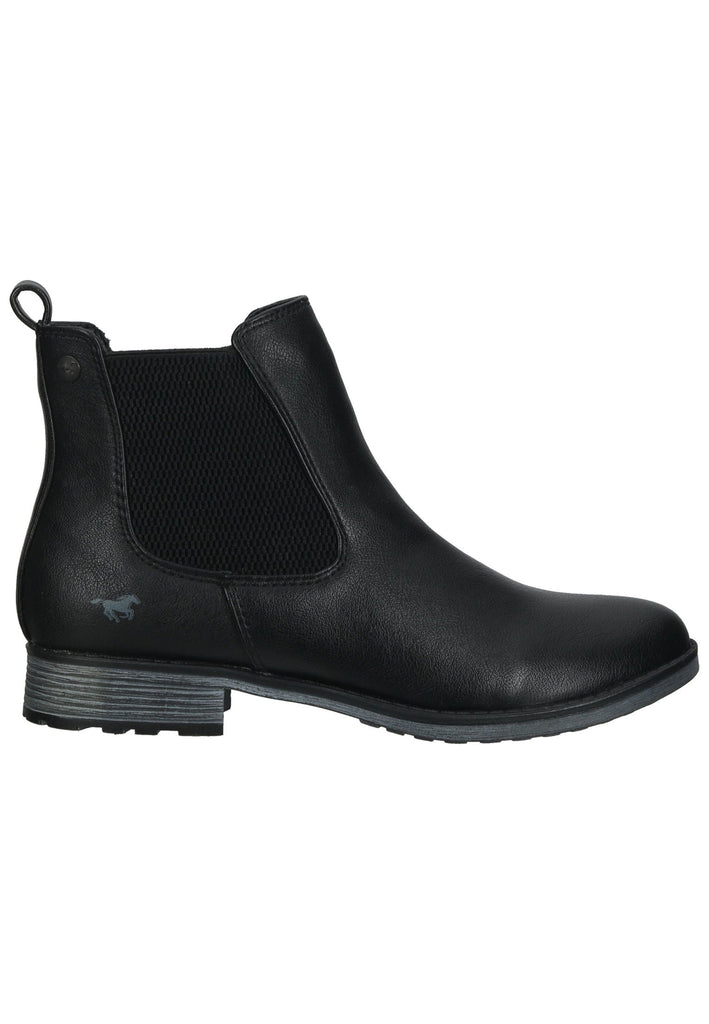 Mustang Stiefelette Lederimitat/Textil Schwarz