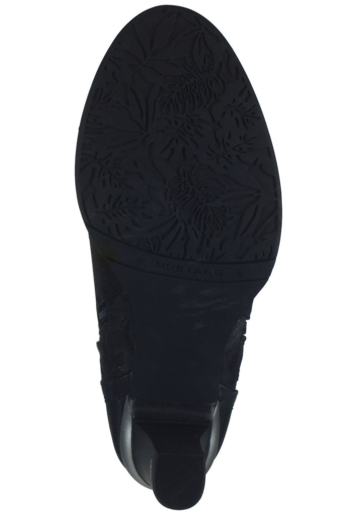 Mustang Stiefelette Lederimitat/Textil Schwarz