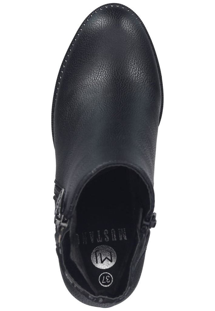 Mustang Stiefelette Lederimitat/Textil Schwarz