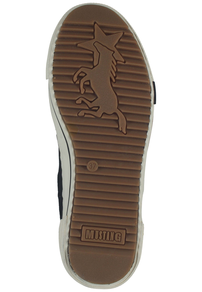 Mustang Stiefelette Lederimitat/Textil Schwarz Warmfutter