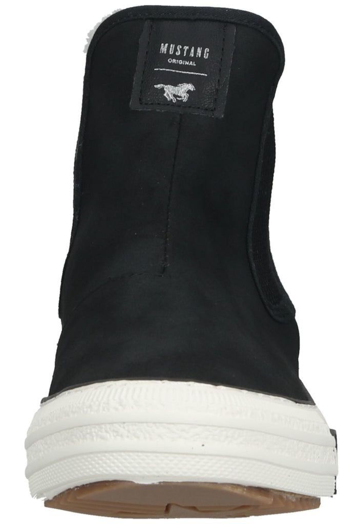Mustang Stiefelette Lederimitat/Textil Schwarz Warmfutter