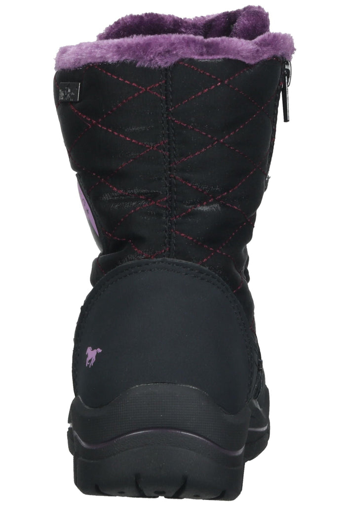 Mustang Stiefelette Lederimitat/Textil Schwarz Warmfutter