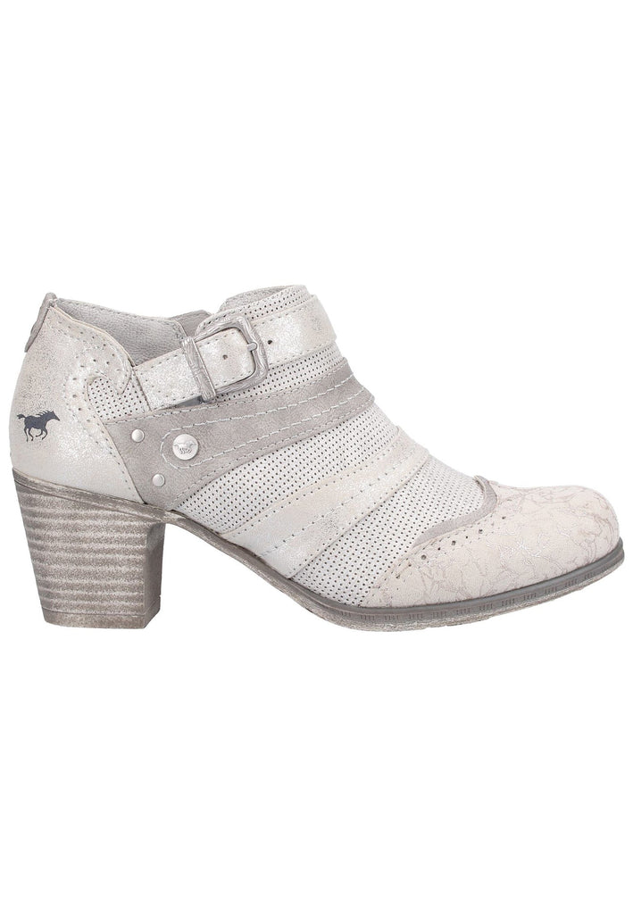 Mustang Stiefelette Lederimitat/Textil Silber