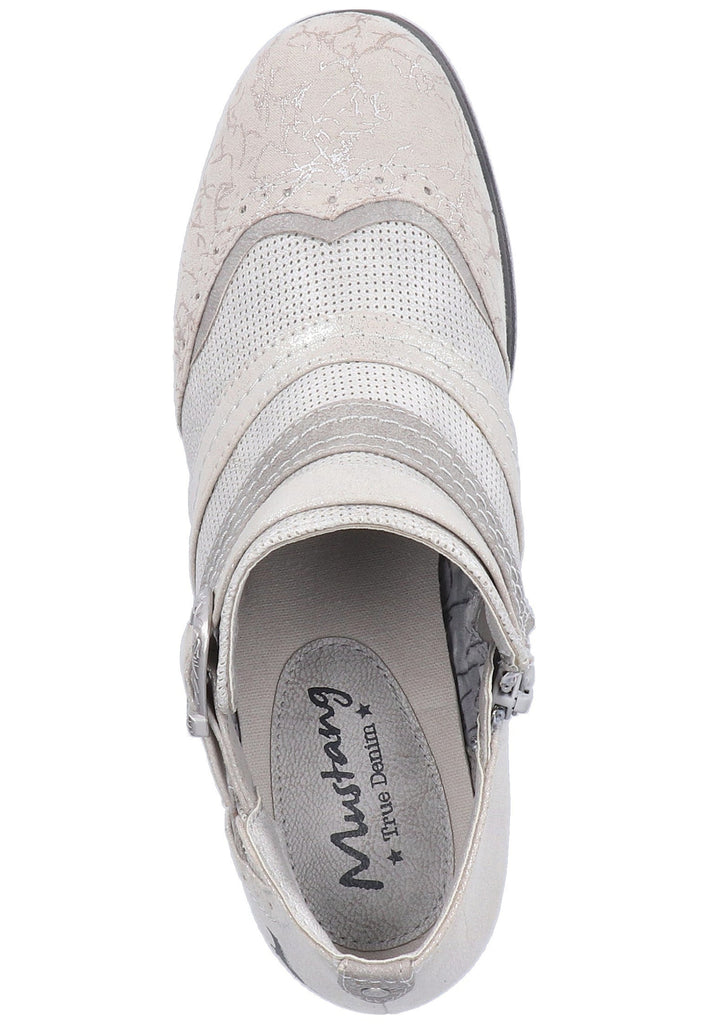 Mustang Stiefelette Lederimitat/Textil Silber