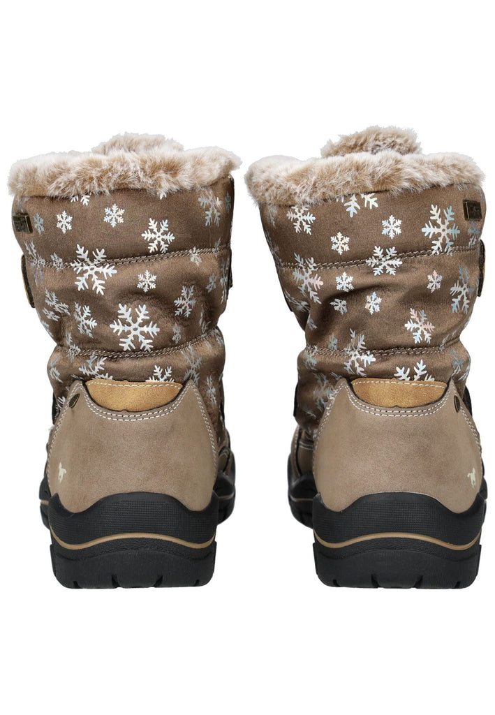 Mustang Stiefelette Lederimitat/Textil Taupe