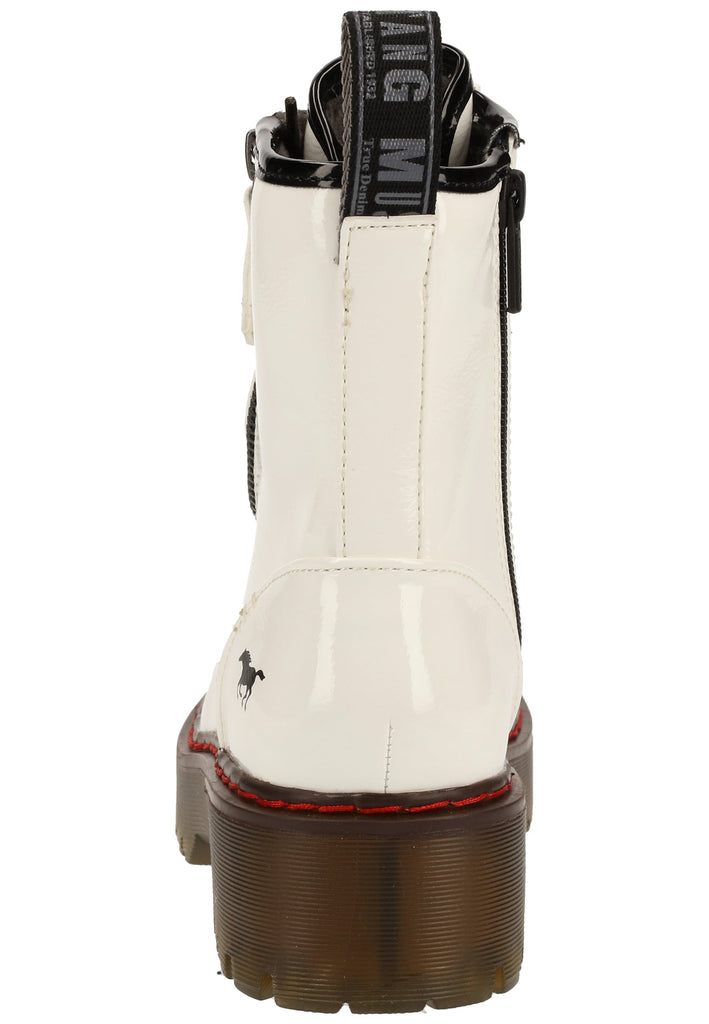 Mustang Stiefelette Lederimitat Weiß
