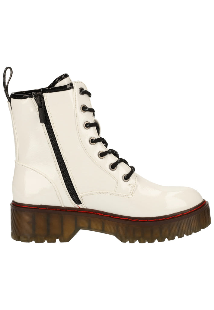 Mustang Stiefelette Lederimitat Weiß