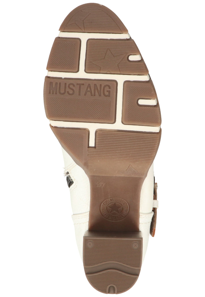 Mustang Stiefelette Lederimitat Weiß