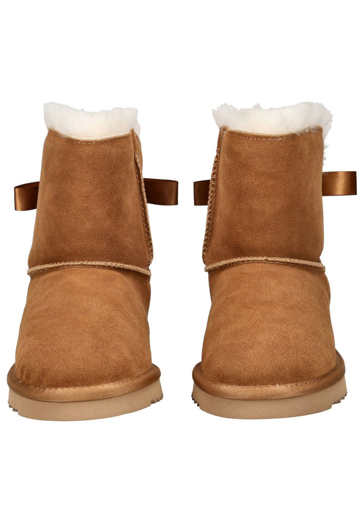 Mustang Stiefelette Veloursleder Cognac Warmfutter