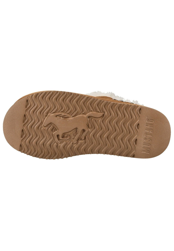Mustang Stiefelette Veloursleder Cognac Warmfutter