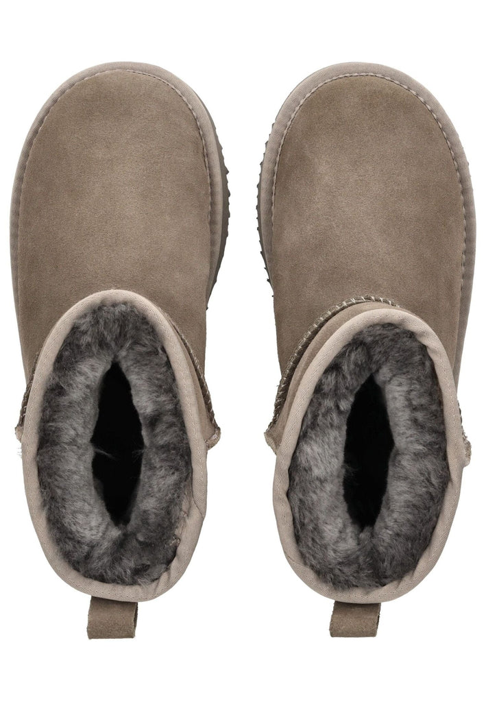 Mustang Stiefelette Veloursleder Dunkelgrau Warmfutter