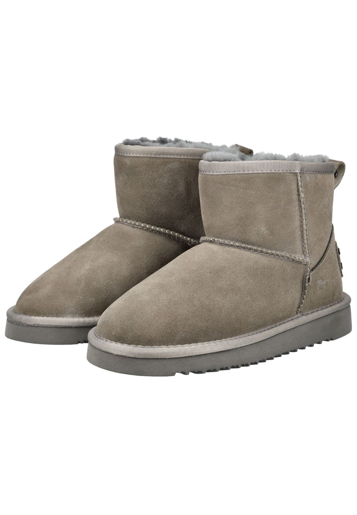 Mustang Stiefelette Veloursleder Dunkelgrau Warmfutter