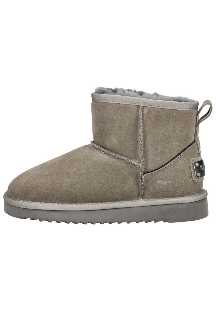 Mustang Stiefelette Veloursleder Dunkelgrau Warmfutter