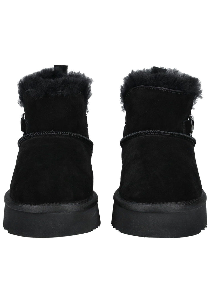 Mustang Stiefelette Veloursleder Schwarz Warmfutter