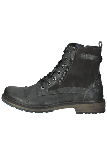 Stiefeletten Mustang Stiefelette Lederimitat Graphit Warmfutter