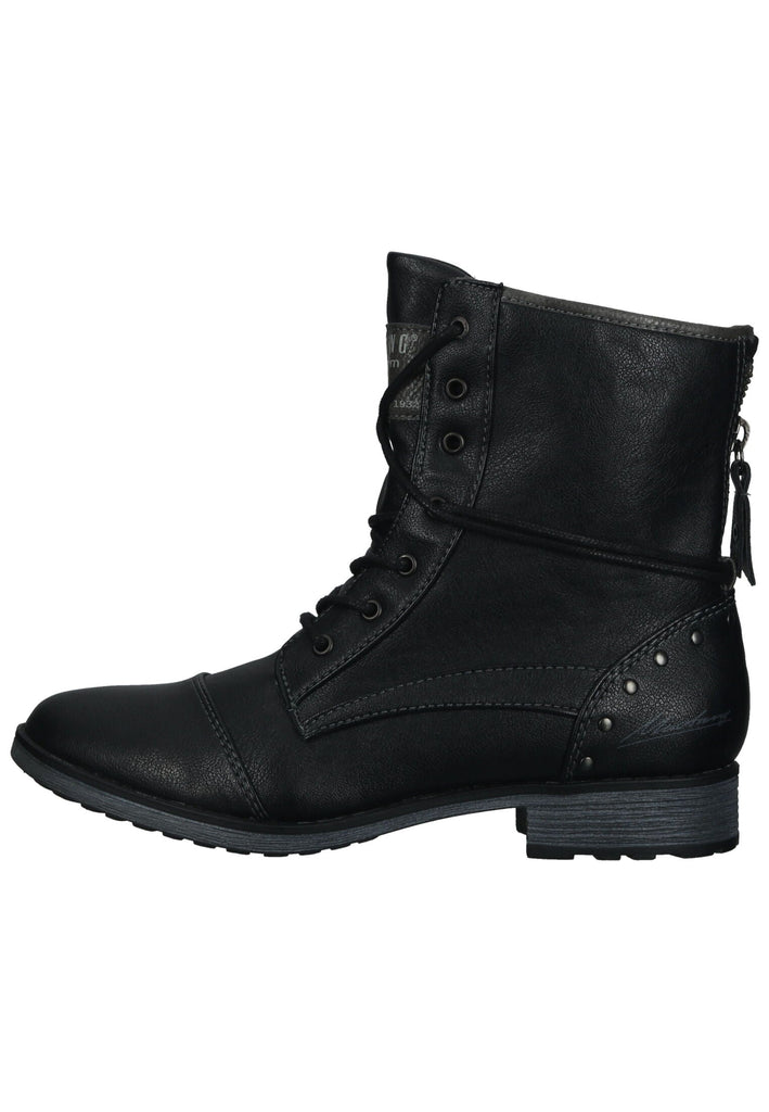 Stiefeletten Mustang Stiefelette Lederimitat Schwarz