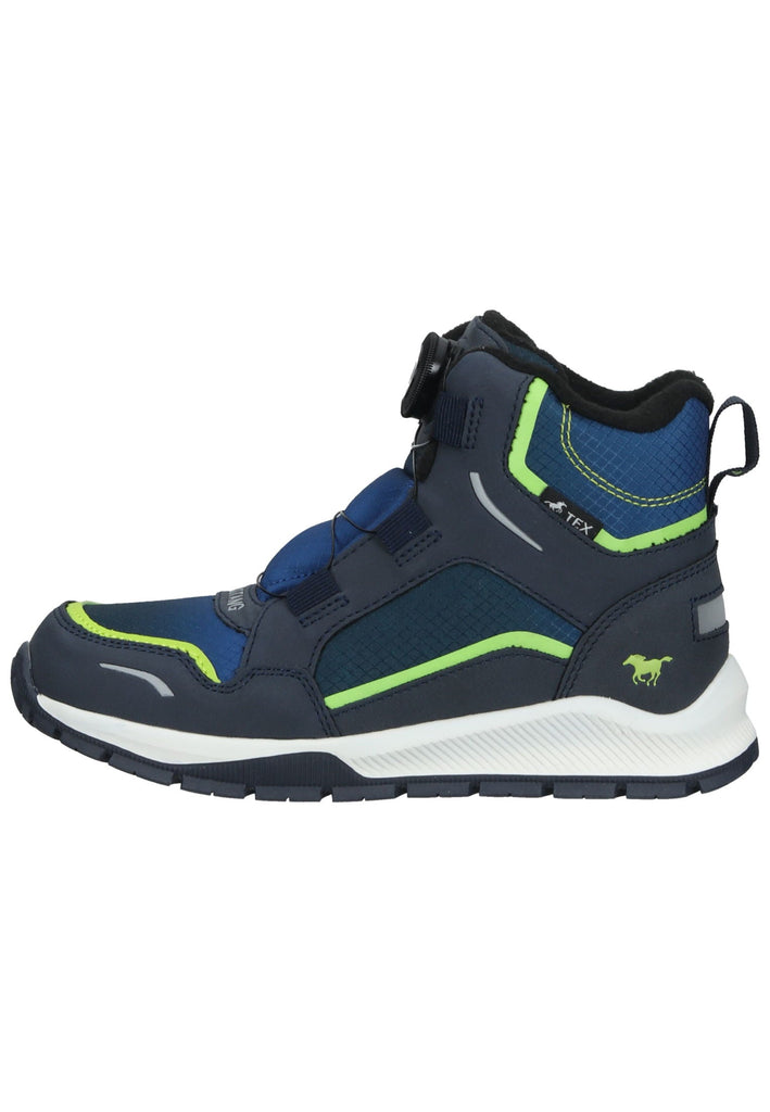 Stiefeletten Mustang Stiefelette Lederimitat/Textil Navy