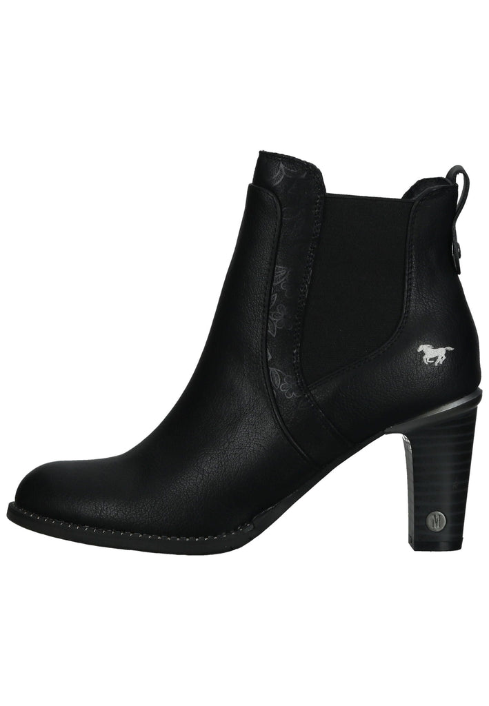 Stiefeletten Mustang Stiefelette Lederimitat/Textil Schwarz