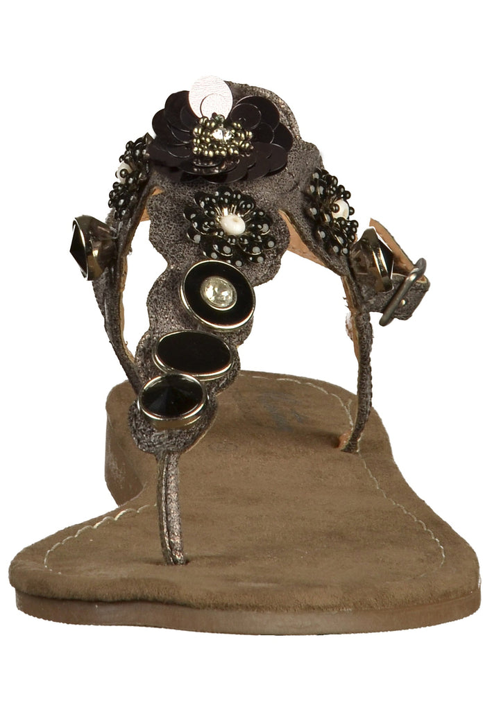 Mustang Zehensteg Lederimitat Anthrazit