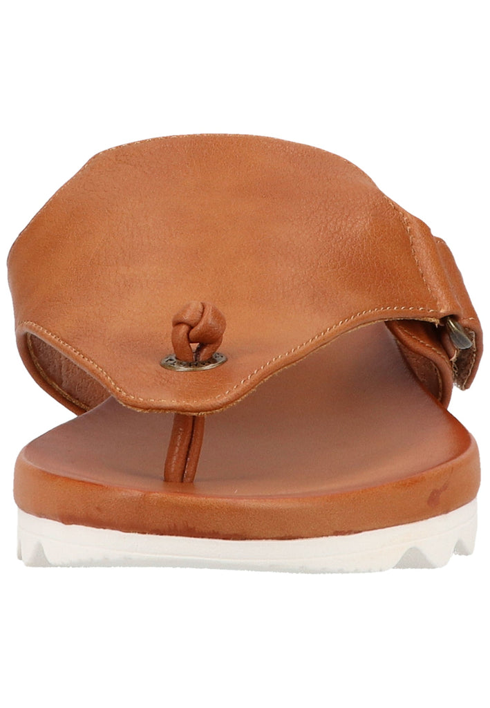 Mustang Zehensteg Lederimitat Cognac