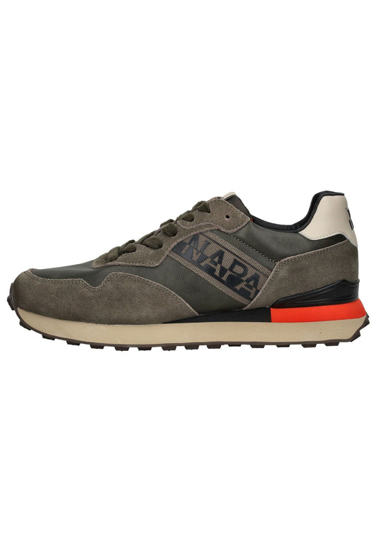 Napapijri Sneaker Leder/Synthetik Grün/Braun