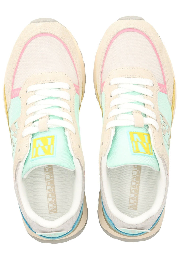 Napapijri Sneaker Leder/Textil Beige/Blau