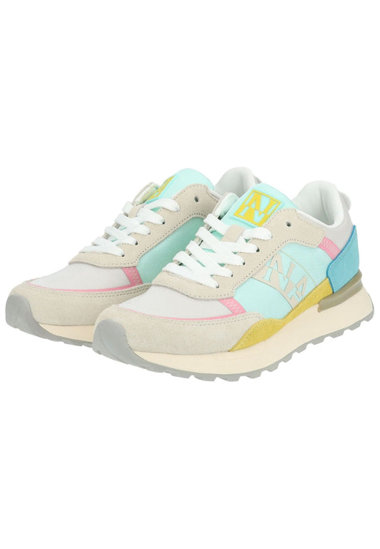 Napapijri Sneaker Leder/Textil Beige/Blau