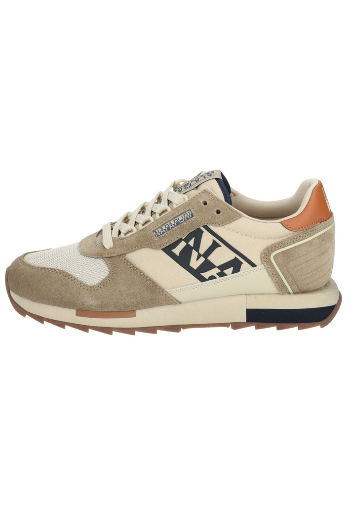 Napapijri Sneaker Leder/Textil Beige/Grün