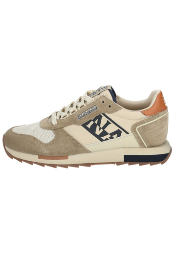 Napapijri Sneaker Leder/Textil Beige/Grün