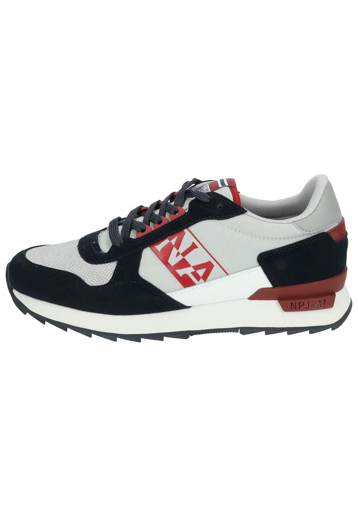 Napapijri Sneaker Leder/Textil Grau/Navy