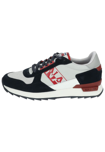 Napapijri Sneaker Leder/Textil Grau/Navy