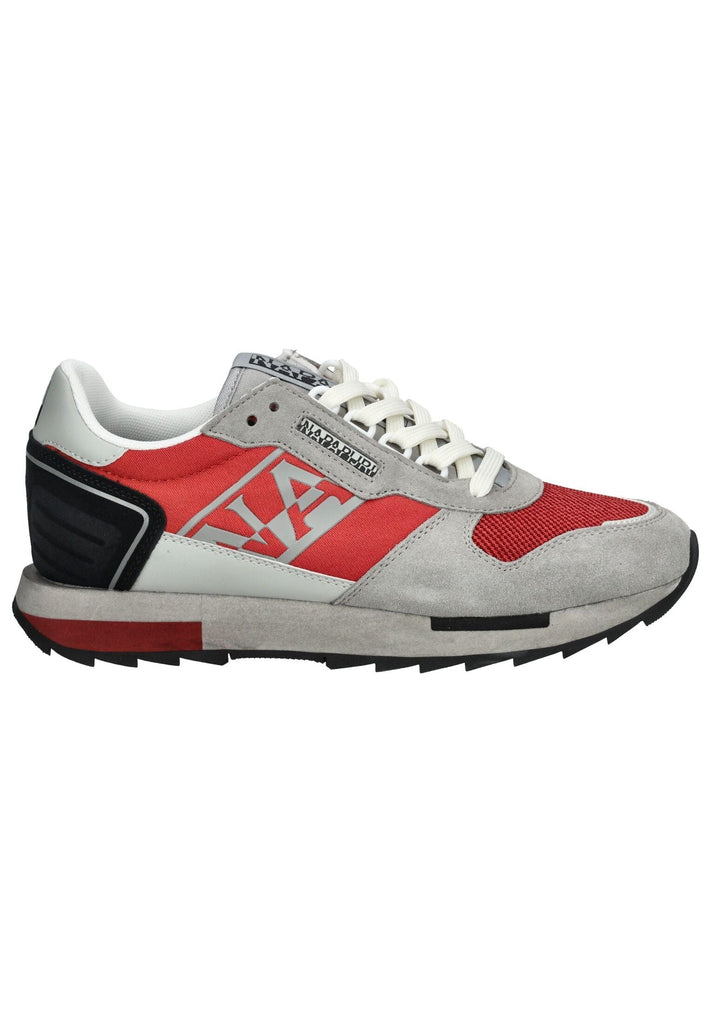 Napapijri Sneaker Leder/Textil Grau/Rot