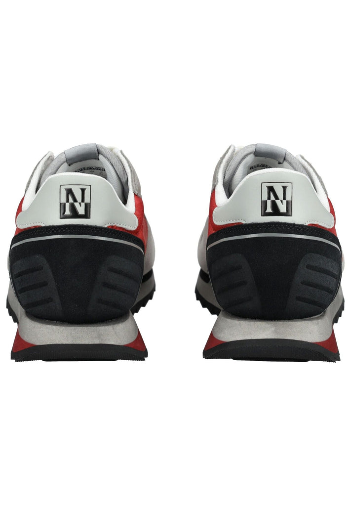 Napapijri Sneaker Leder/Textil Grau/Rot