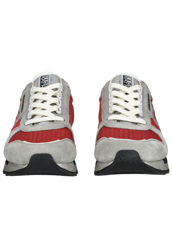 Napapijri Sneaker Leder/Textil Grau/Rot