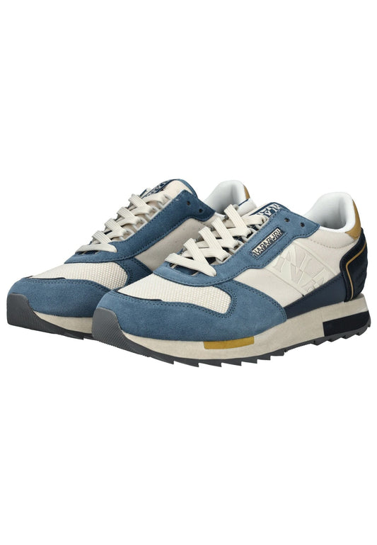 Napapijri Sneaker Leder/Textil Navy/Weiß