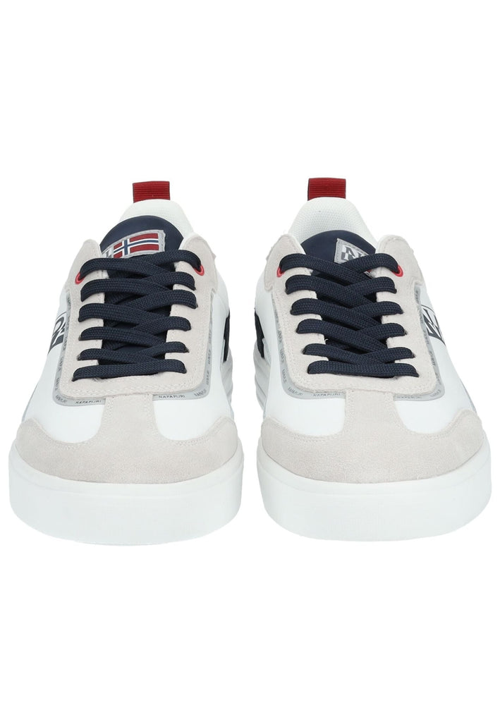 Napapijri Sneaker Leder/Textil Weiß/Navy