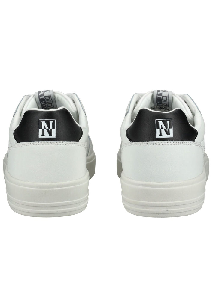 Napapijri Sneaker Leder/Textil Weiß/Schwarz