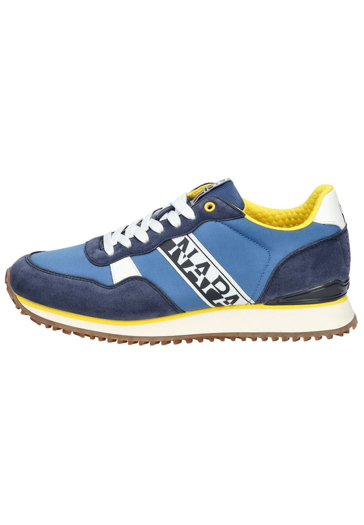 Napapijri Sneaker Lederimitat/Textil Blau/Gelb