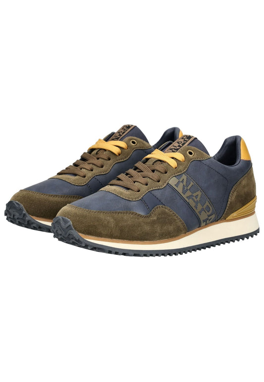 Napapijri Sneaker Lederimitat/Textil Braun/Blau