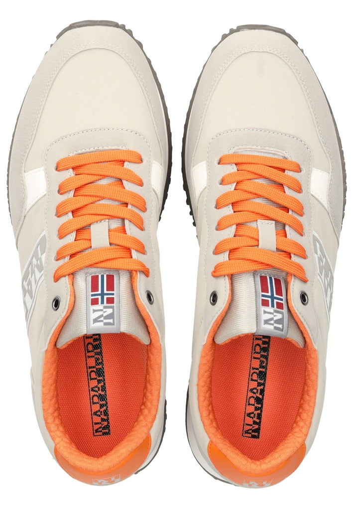 Napapijri Sneaker Lederimitat/Textil Grau/Orange